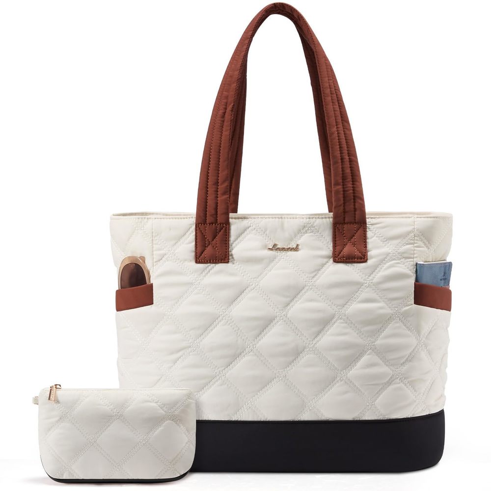 Tote Bag, Work Bag Quilted Puffer Tote Bag With Zier Travel, c:
